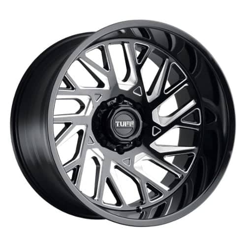 Tuff A.T. T4B Left Gloss Black W/Milled Spoke (2212T4B-55127B71L)