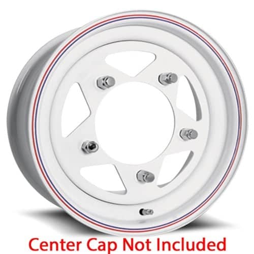 U.S. Wheel VW Baja Star 27 15x6 5x205 -6 ET 160 CB White (27-5654R)