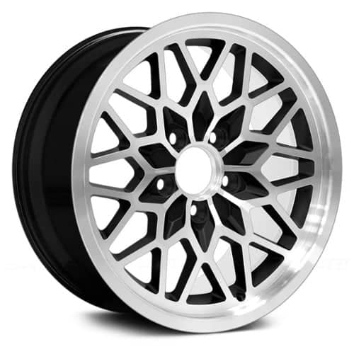 U.S. Wheel Snowflake 350 Black/Machine (350-8934B)
