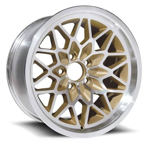 U.S. Wheel Snowflake 350 Gold/Machine (350-5834G)