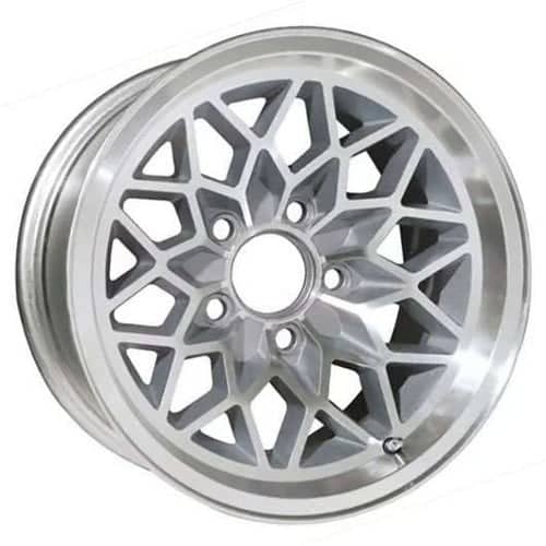 U.S. Wheel Snowflake 350 Silver/Machine (350-5834S)