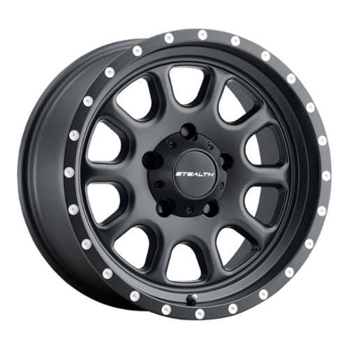 U.S. Wheel Aluminum Stealth 771 Simulated Beadlock 17x8.5 5x139.7 0 ET 108 CB Matte Black (771-88555)