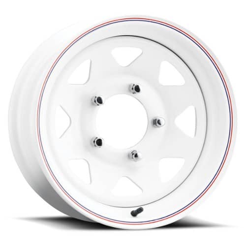 U.S. Wheel 8 Spoke 70 12x4 5x114.3 0 ET 74.9 CB Gloss White (70-2412)