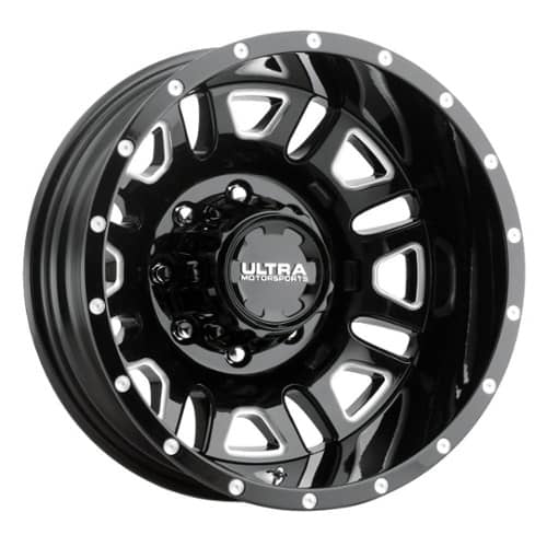 Ultra 003 Hunter Van Dually Rear Gloss Black w/ Milled Accents and Clear Coat (003-6668RBM)