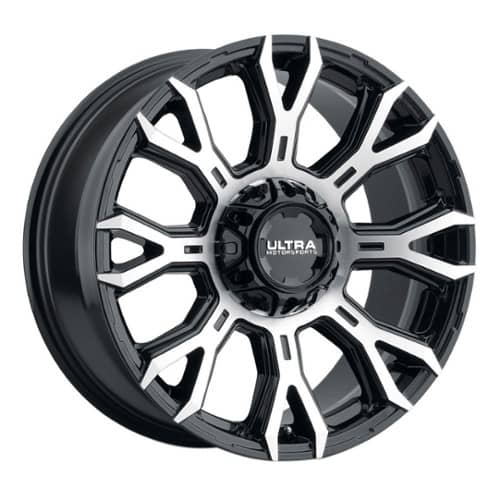 Ultra 123U Scorpion Gloss Black w/Diamond Cut Face and Clear Coat (123-7935U+12)