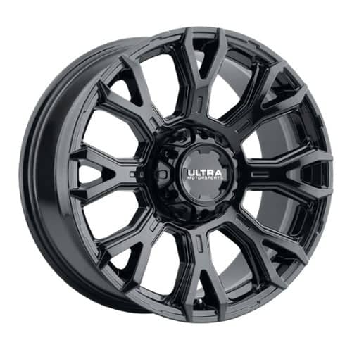 Ultra 123BK Scorpion 17x9 8x165.1 12 ET 125.2 CB Gloss Black with Clear Coat (123-7982BK+12)