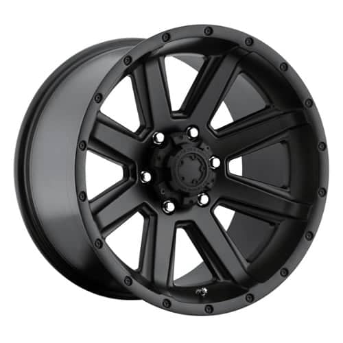 Ultra 195 Crusher 20x9 8x170 18 ET 125.2 CB Satin Black & Satin Clear Coat (195-2987SB)