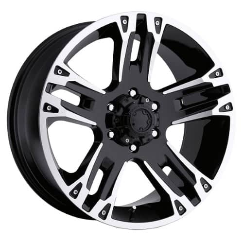 Ultra 235 Maverick 18x9 6x139.7 12 ET 106.1 CB Gloss Black w/ Diamond Cut & Clear Coat (235-8983B)