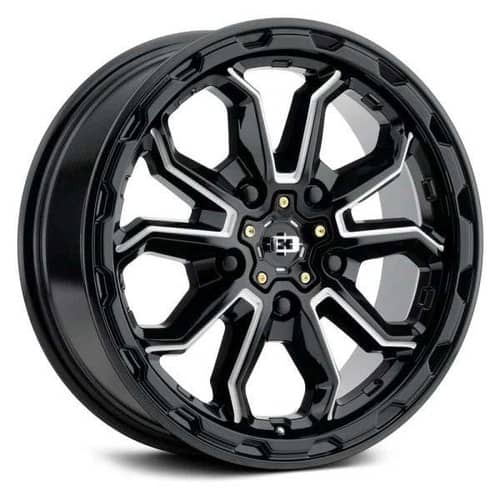 Vision 410 Korupt 16x6.5 6x130 45 ET 84 CB Gloss Black Milled Spoke (410-6663GBMS45)