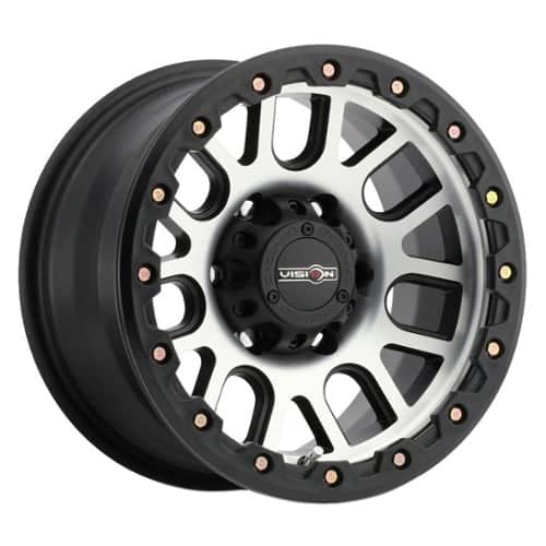 Vision Nemesis 17x9 8x165.1 -12 ET 125.2 CB Matte Black Machined Face (111-7981MF-12)