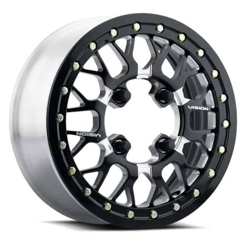 Vision 346BL Storm ATV 15x10 4x136 0 ET 110.5 CB Black Milled (346BL151136BMS55)