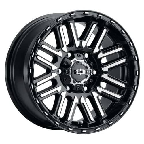 Vision 348 Nexus 15x7.5 5x114.3 -12 ET 83 CB Gloss Black Machined Face (348-5765GBMF-12)