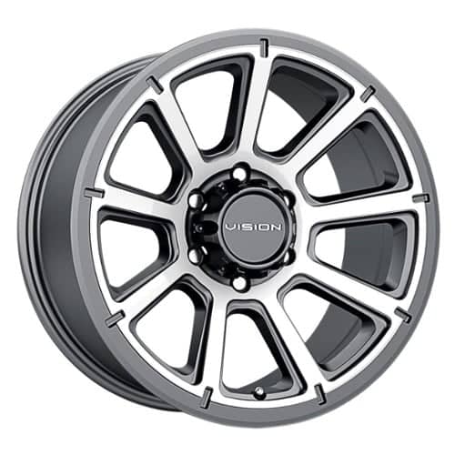 Vision 353 Turbine Gunmetal Machined Face (353-6865GMMF0)