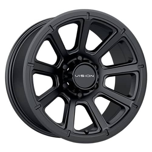 Vision 353 Turbine 20x9 5x150 12 ET 110.2 CB Matte Black (353-2950MB12)