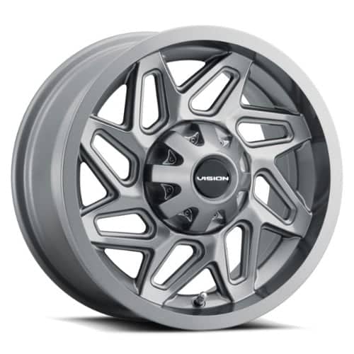 Vision 361 Spyder ATV 12x7 4x136 3 ET 110.5 CB Gunmetal (361-127136GM4)