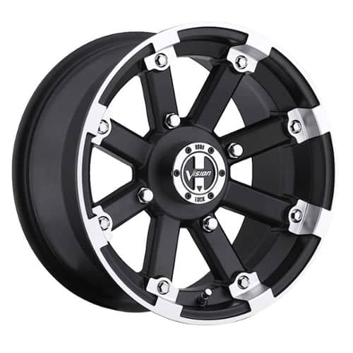 Vision 393 Lock Out ATV Matte Black Machined Lip (393-12744MBML4)