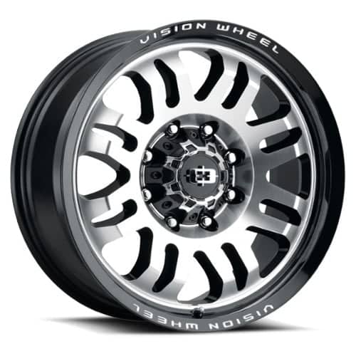 Vision 409 Inferno 17x8.5 6x139.7 0 ET 110 CB Gloss Black Machined Face (409-7883GBMF0)