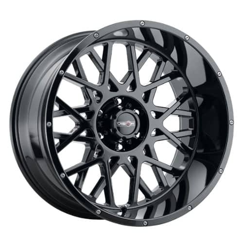 Vision 412 Rocker 18x9 5x127 -12 ET 87.1 CB Gloss Black (412-8973GB-12)