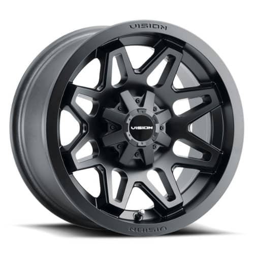 Vision 416 Se7en UTV 12x8 4x110 -10 ET 86 CB Matte Black (416-128110MB4)