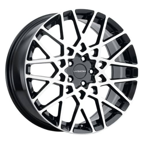 Vision 474 Recoil 20x8.5 5x112 35 ET 73.1 CB Gloss Black Machined Face (474-2845GBMF35)