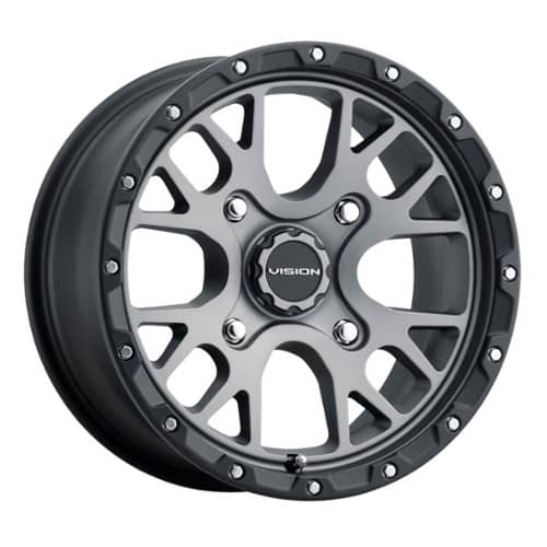 Vision 545 Rocker 14x7 4x110 13 ET 86 CB Satin Gray (545-147110SGBL44)