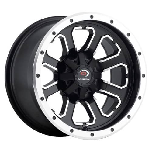 Vision 548 Commander ATV Matte Black Machined Face (548-127115MBMF4)