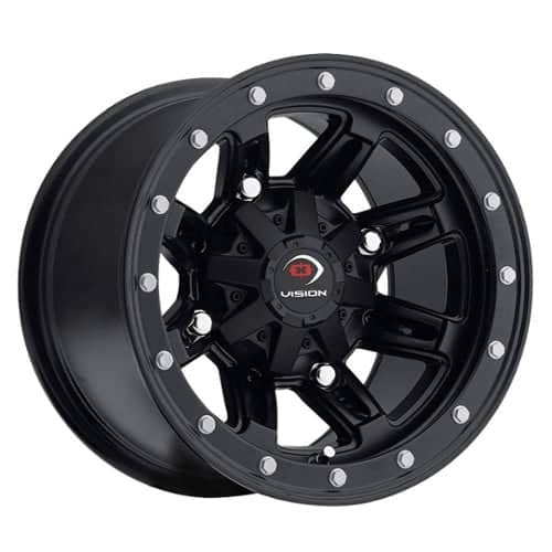 Vision Five-Fifty ATV 12x7 4x110 3 ET 86 CB Matte Black (550-127110MB4)