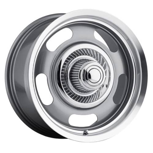 Vision 55 Aluminum Rally 20x9.5 5x114.3/5x120 38 ET 83 CB Gunmetal Machined Lip (55-2921GMML38)