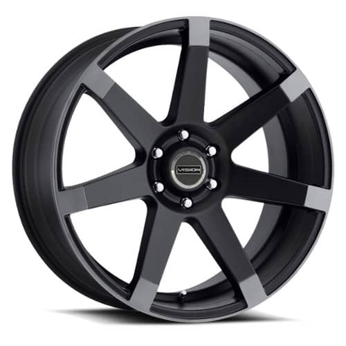 Vision 9042 Sultan 20x9 5x114.3 15 ET 83 CB Matte Black w/Anthracite Spoke Ends (9042V2965MBA15)