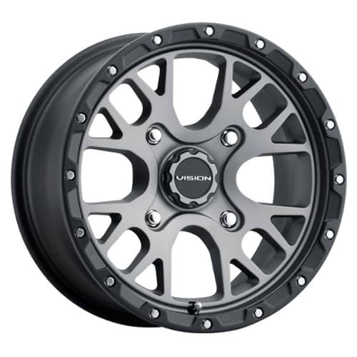 Vision 545 Rocker ATV Gunmetal w/ Satin Black Lip (545-147156SGBL44)