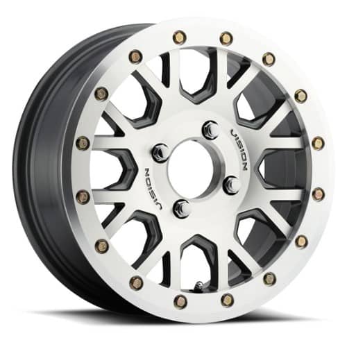 Vision GV8 Beadlock Invader ATV Gunmetal Machined Face (GV8BL156110GMMF46NCC)