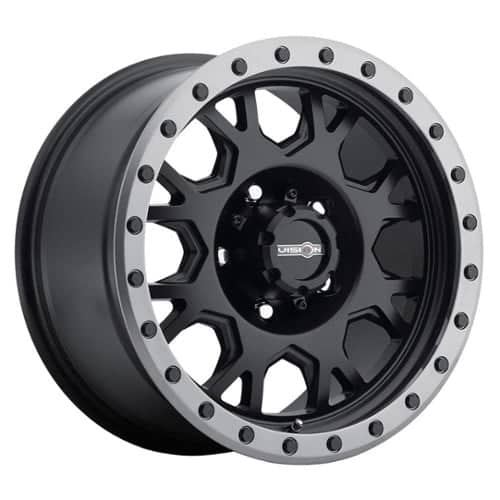Vision GV8 Invader 20x9 8x170 12 ET 125.2 CB Matte Black Anthracite Lip (GV8-2970MBAL12)