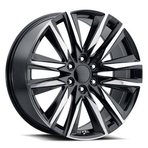 Voxx Replica ES6 20x9 6x139.7 28 ET 78.1 CB Gloss Black Machined Accent (ES6290613928GBF)