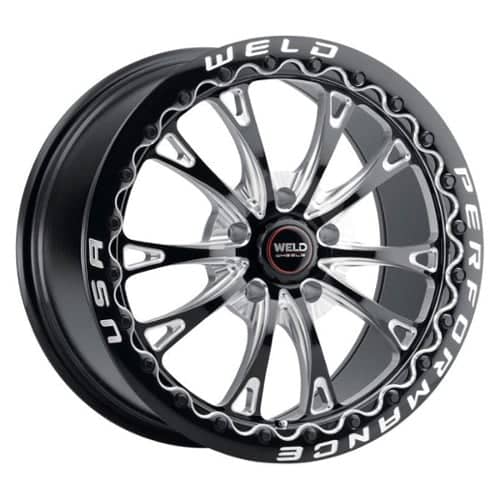 Weld Belmont Drag Beadlock S908 15x10 5x114.3 48 ET 78.1 CB Black Milled (S908B0067P48)
