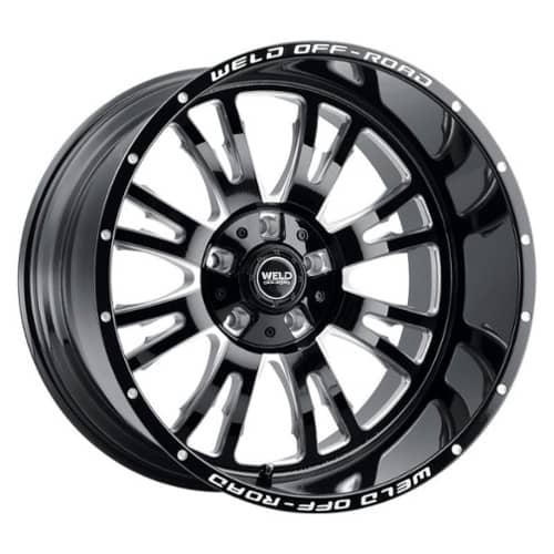 Weld Off-Road Slingblade W158 20x10 8x165.1 -18 ET 125.1 CB Gloss Black Milled (W15800082475)