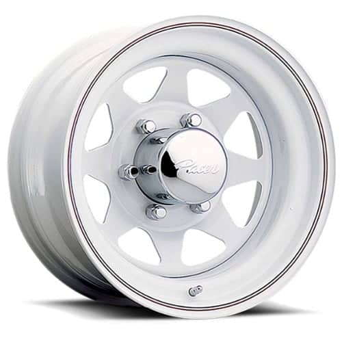 Pacer White Spoke 12x4 5x114.3 0 ET 71.37 CB White (310W-2412)