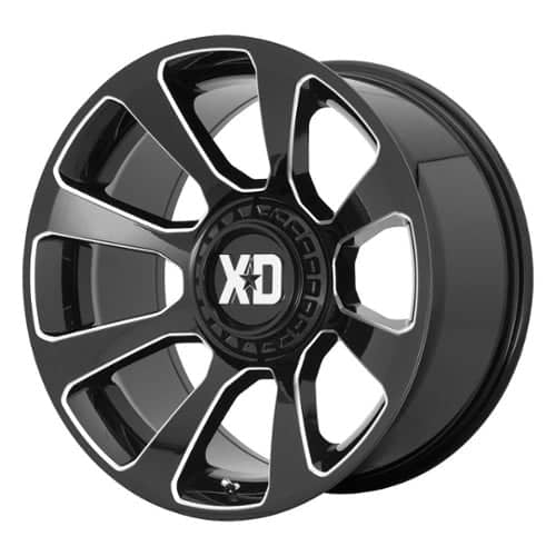 XD Series XD854 Reactor 20x10 5x127/5x139.7 -18 ET 78.1 CB Gloss Black Milled (XD85421035318N)