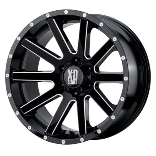 XD Series XD818 Heist Gloss Black Milled Spokes (XD81868064310)