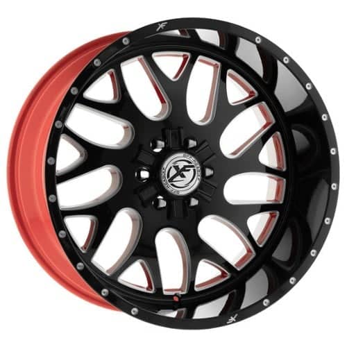XF Off-Road XFX-301 Gloss Black w/ Red Inner (XFX30117106135139712GBRWMW)