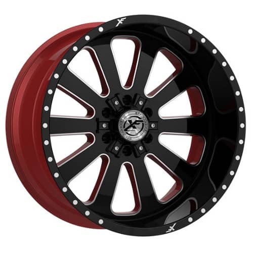 XF Off-Road XFX-302 Gloss Black w/ Red Inner (XFX30218106135139712GBRWMW)