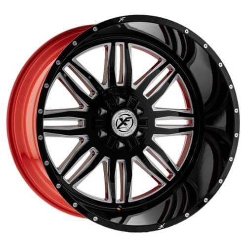 XF Off-Road XFX-303 Gloss Black w/ Red Inner (XFX30317106135139712GBRWMW)