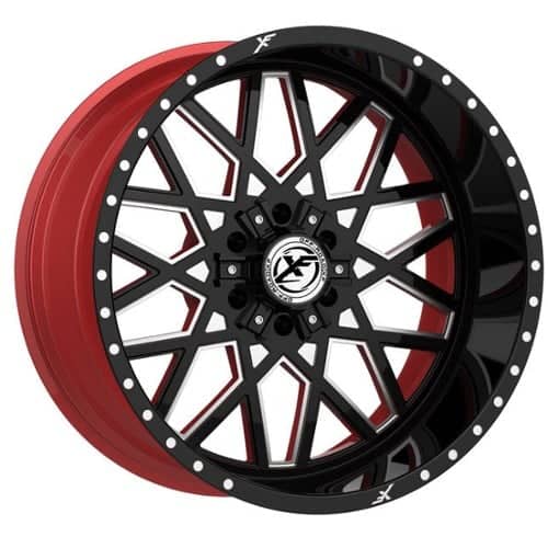XF Off-Road XFX-307 Gloss Black w/ Red Inner (XFX30718106135139712GBRWMW)