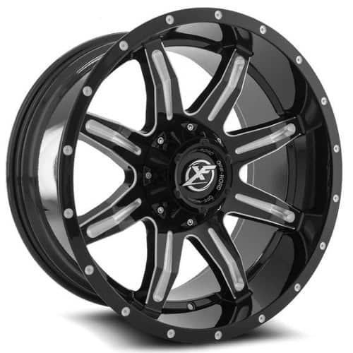 XF Off-Road XF-215 Gloss Black Milled (XF21520105139715024GBML)