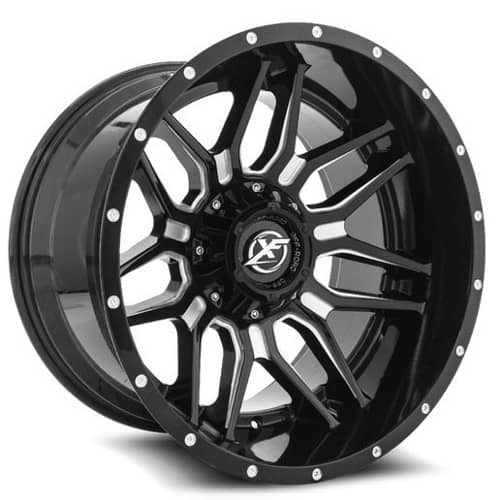 XF Off-Road XF-222 Gloss Black Milled (XF222209051271397+0GBML)