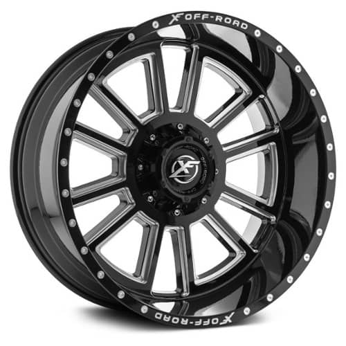 XF Off-Road XF-225 Gloss Black Milled (XF22517105114312712GBML)