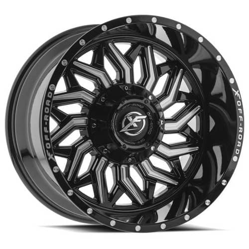 XF Off-Road XF-228 Gloss Black Milled (XF22820905114312712GBML)