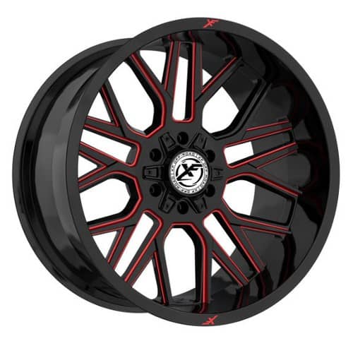 XF Off-Road XF-235 Gloss Black Red Milled (XF235209061351397+0GBMLR)