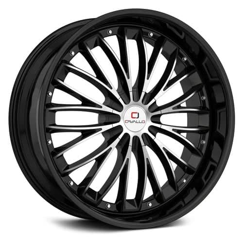 Cavallo CLV-42 18x8 5x114.3/5x120 35 ET 74.1 CB Gloss Black Machined (CLV42188051143120+35BM)