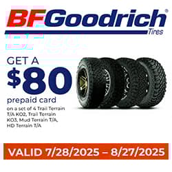 BFGoodrich Tires Rebate