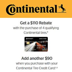 Continental Tires Rebate